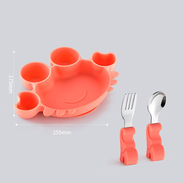 Silicone dinner plate set