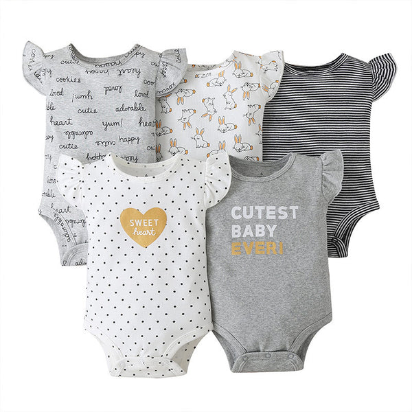 Five-piece Baby Vests