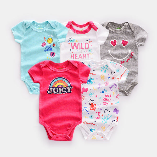 Five-piece baby vests